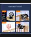 HT      badgeFEIDIAO Clip On Mini Fan Portable Desk Fan Rechargeable 1200mAh Battery Operated Fan for Stroller Camping Air Cooling Fan. 