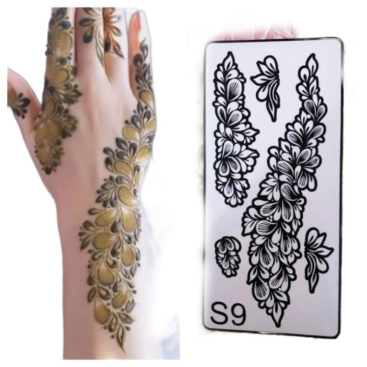 mehndi stickers full Arabic Mehndi sticker Designing, mehndi stencils