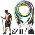11(PCS) Power Exercise Resistance Band Set 5 in 1 Fitness Band Equipment for Men and Women. 
