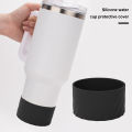 Tumbler Cover Silicone Anti-slip Tumbler Boot Cover Noise Reducing Scratch Resistant Cup Protector for Travel Water Bottle Southeast Asian Favorite Water Cup Protector. 