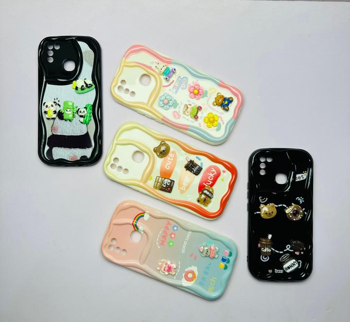 Infinix Smart 5 / Smart 6 Girls Back Cover - Luxerey Back Cover - Fancy Flower Butterfly Covers -Infinix Smart 5 / Smart 6 Back Cover
