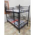 Metal Bunker Bed (Double Storey) / Double Dacker Space Saving Iron Bunk Bed. 
