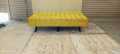 Sofa Combed Yellow Valvet 3 Seater Stylish  Design Colour Can be Customised {{ Special offer }}. 