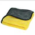 Double Side Microfiber Cleaning cloth / towel – Gray and Yellow Color (Size: 40x40 cm) Microfiber Cloth For Cars, Bikes, Kitchen & Home Cleaning Purpose. 