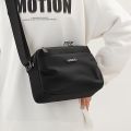 Stylish Solid Color Women’s Shoulder Bag – Large Capacity Multi-Pocket Crossbody with Painted Wide Strap for Daily Use. 