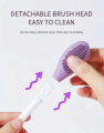Tijarat Online Silicone Double Head Mask Brush, Silicone Face Wash Brush, Mud Film Special Scraper Applicator, Facial Cleansing Brush, Cleaning Tool. 