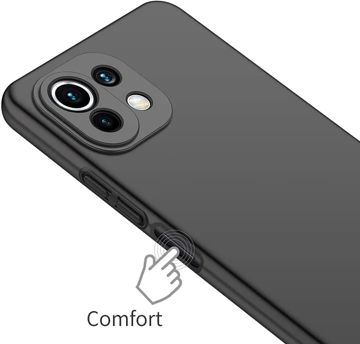 Xiaomi%20Mi%2011%20Lite%20Matte%20Black%20Silicone%20Case%20Airbag%20Antishock%20with%20Full%20Camera%20Protection%20-%20Image%207