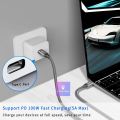 USB 3.2 Gen 2x2 20Gbps USB-C to USB-C Data Cable Type-C 100W Fast Charge Short Cord Braided Wire for Xiaomi Huawei MacBook Pixel. 