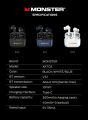 U55 Wireless TWS Earbuds Bluetooth 5.3 | HD Stereo Sound | ENC Noise Reduction | Touch Control | Type-C Fast Charging. 