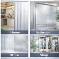 Premium Self Adhesive Glass Paper Frosted Privacy Window Film | Glue Designer Glass Sticker Sheet | Bubble, Line & Classic Patterns | Heat & UV Protection. 