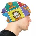 Garfields Cat Funny Meme Skullies Beanies Caps Cool Winter Warm Women Men Knit Hats Adult Unisex Cartoon Comic Bonnet Hats. 