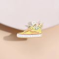 shoes means hikIng Enamel Brooch Collect With Letter Pins Clothing Backpack Enamel Badge Fashion Jewelry Accessories Men Women G. 