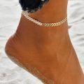 Leaf Gold Anklet For Girls Stylish - Excellent Quality - Golden Leaf Anklet for Girls - Korean Jewellery For Girls. 