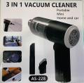 3 in 1 Mini Rechargeable Vacuum Cleaner AS-228 - Portable Mini WetDry Vacuum for Car Interior and Home Cleaning Car Vacuum Portable Vacuum Cleaner for Car. 