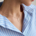 18k Clean Fit 18K Gold Plated Stainless Steel Minimalist Jewelry Religious Cross Pendant Necklace Women. 