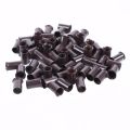 200/500Pcs 3.4mm Long Copper Flared Flaring Micro Rings Tube Euro Locks for Feather Human Hair Extensions Tools Accessories. 