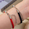 Luminous Sun Moon Braided Bracelets For Lovers Adjustable Couple Bracelets Fashion Valentine's Day Jewelry Girlfriend Gifts. 