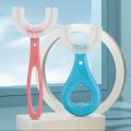Baby Tooth Bursh Children 360 Degree U-Shaped Child Toothbursh Teethers Soft Siicone Baby Bursh Kis  Teeth Oral Car Cleaning. 