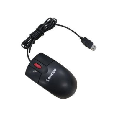 Lenovo Branded Mouse 06P4069 Optical USB Wheel Mouse - Cable - Scroll Wheel - Symmetrical (Black)