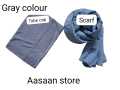 Hijab Half Niqab Patti and Plain Scarf Chiffon Soft Georgette - Stoller - Naqab for Girls Women Georgette. 