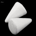 20Pcs 68mm White Cone Shape Styrofoam Foam Craft Polystyrene Material DIY. 