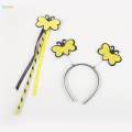 Butterfly Costume for Kids Girls Themed Party Role Festival Headdress Four Leaf Butterfly. 