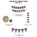 Ramadan Mubarak Garland Flag Triangle Bunting Banner Card Banners Theme Collection For Decoration, Ramazan Party Supplies Drawing Room, Celebrate Ramzan Islamic Festive Event With Colorful Hanging Ramdan Strings Decorate Your Home : GGOfBJbG. 