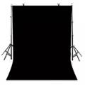 Black Photography Backdrops Chromakey Seamless Paper for Video Background Screen Chroma Key Backdrop 5x9ft Sheet Only. 