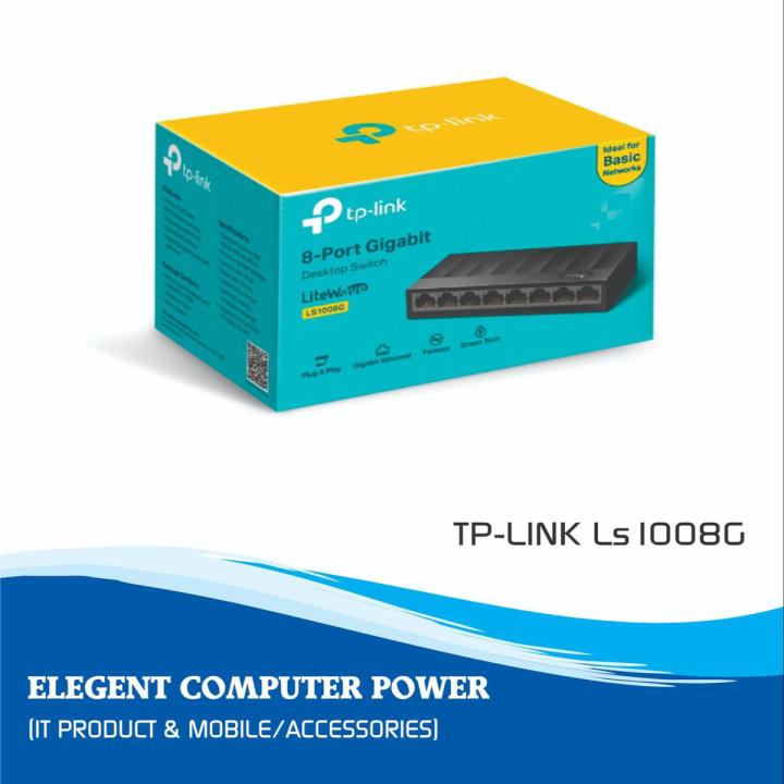TP-LINK LS1008G 8-Port 1000Mbps Desktop Switch