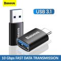 Baseus USB 3.1 OTG Adapter, “Type-C Male to USB Female ” & “Type-C female to USB Male” OTG Connector. 