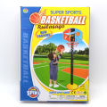 Basketball Sports Game Toy Set With Height Adjustment Basketball Stand and Basketball Included - Multicolor - F10653. 