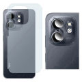 Infinix Smart 9 Flexible Glass 9H Gorilla + Carbon Fiber Back Matte Skin - 2-in-1 Combo Deal. 