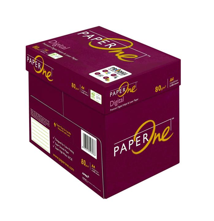 1 Box (5 Reams) of PaperOne™ Digital A4 Size 80GSM - Premium Quality Paper for Color Digital Printing - Delivery in Lahore