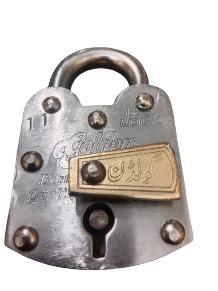 Heavy Duty Desi Tala | Brass Padlock with 2 Keys | Unbreakable Pakistani Lock | 2-Plate & 3-Plate Strong Door & Shutter Lock | Handmade Solid Brass Security Lock