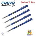 PIANO Jelflo Gel Pen - A+ Quality {Pack of 4 Pcs}. 