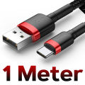 Baseus USB Type C Cable - 3.0A Fast Charging Nylon Braided USB A to USB C Cable - 1m/2m. 
