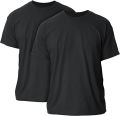 Pack of 2 Black Half Selves simple shirt available in Differnt size. 