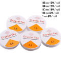 Crystal Tec - Elastic Stretch Crystal String Cord - Pack of 1 - Sizes - 0.5 mm | 0.6 mm | 0.7 mm | 0.8 mm | 1.0 mm | Used in Jewelry Making Bracelet Beading Thread DIY Projects. 