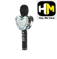 Q5 WS 858 Wireless Microphone Professional Light Heart Shape Mic Mobile Phone Karaoke KTV Wireless BT Microphones. 