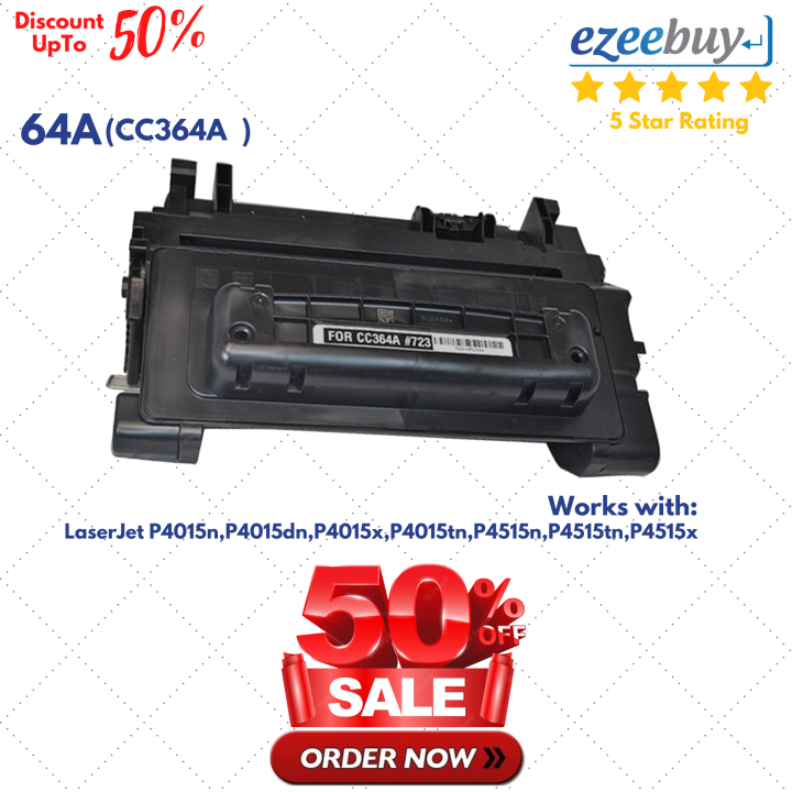HP 64A CC364A Black LaserJet Toner Cartridge