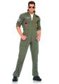 Party City Maverick Flight Suit Costume for Men - Top Gun Costume Include Jumpsuit & Badges - Costumes for Halloween. 