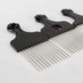 Comb Black Fist Afro Pick Metal Wide Teeth Hair Comb For Volumizing Hair Styling Anti-sc Comb Brush Detangling Comb Tools- Hair Comb. 