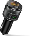 IMDEN Bluetooth 5.0 FM Transmitter for Car, 3.0 Wireless Bluetooth FM Radio Adapter Music Player FM Transmitter/Car Kit with Hands-Free Calling and 2 USB Ports Charger Support USB Drive. 