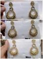 Indian kundan earrings gold palated 1carat. 