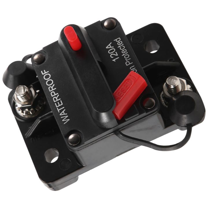 Waterproof Circuit Breaker,With Manual Reset,12V-48V DC,120A,for Car