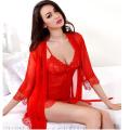 New Style 3 Piece Night Dress Lace Nightgown With Panty Short Nightwear For Women And Girls. 