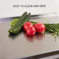 Stainless Steel, Heavy Duty Cutting Pastry Board for Meat Vegetables Bread in Kitchen. 
