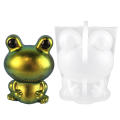 Frog Resin Mold | Cartoon 3D Frog Mold Table Decoration | Resin Mold Animal Candle Mold Silicone Mold For Resin Candle Mold Clay Mold Handmade Candle Mold Body Soap Mold 3D DIY Silicone Candle Molds. 