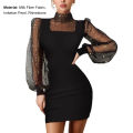 Sheath Dress Elastic Women Soft Mini Dress. 