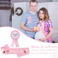 Pink Daddy to Badge Gender Reveal Baby Shower Party Decoration Set for Expectant Parents Mommy to Sash Daddy to Badge Photo Prop Blue Pink Theme Blue Mommy to Sash. 